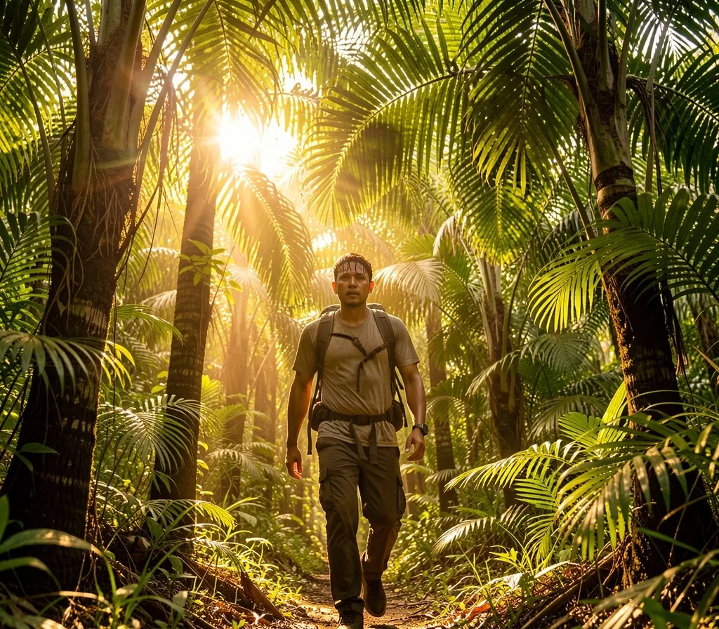 Tropical Indonesian climate scene